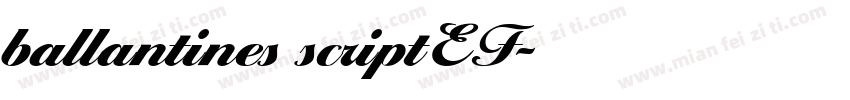ballantines scriptEF字体转换